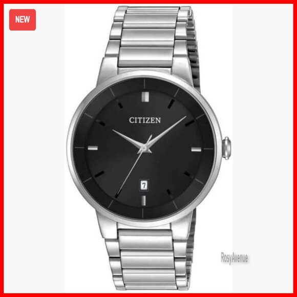 Stainless Steel Quartz Watch 40mm Case Water Resistant Classic Style